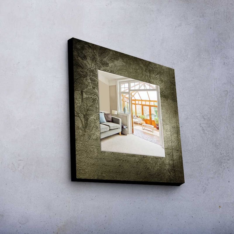 Dekorspegel 50x50 cm - Flerfärgad - Inredning - Speglar - Väggspegel