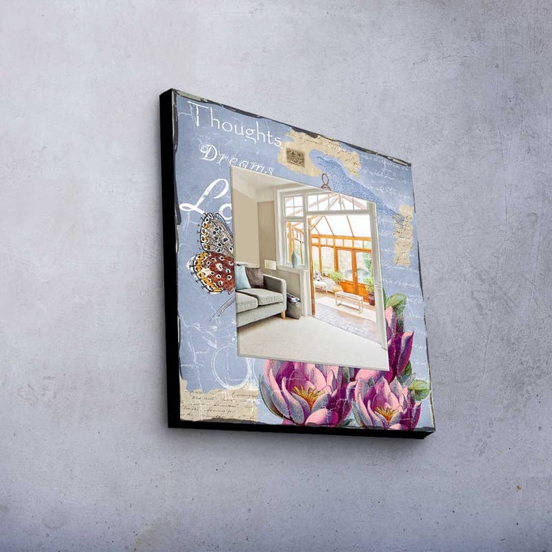 Dekorspegel 50x50 cm - Flerfärgad - Inredning - Speglar - Väggspegel