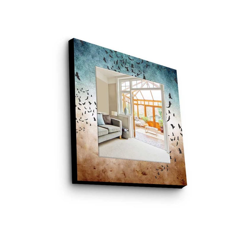 Dekorspegel 50x50 cm - Flerfärgad - Inredning - Speglar - Väggspegel