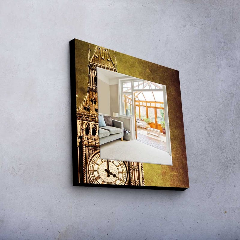 Dekorspegel 50x50 cm - Flerfärgad - Inredning - Speglar - Väggspegel