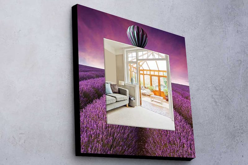 Dekorspegel 50x50 cm - Flerfärgad - Inredning - Speglar - Väggspegel