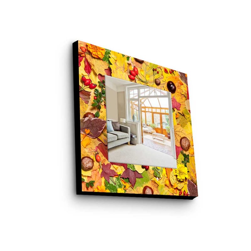 Dekorspegel 50x50 cm - Flerfärgad - Inredning - Speglar - Väggspegel