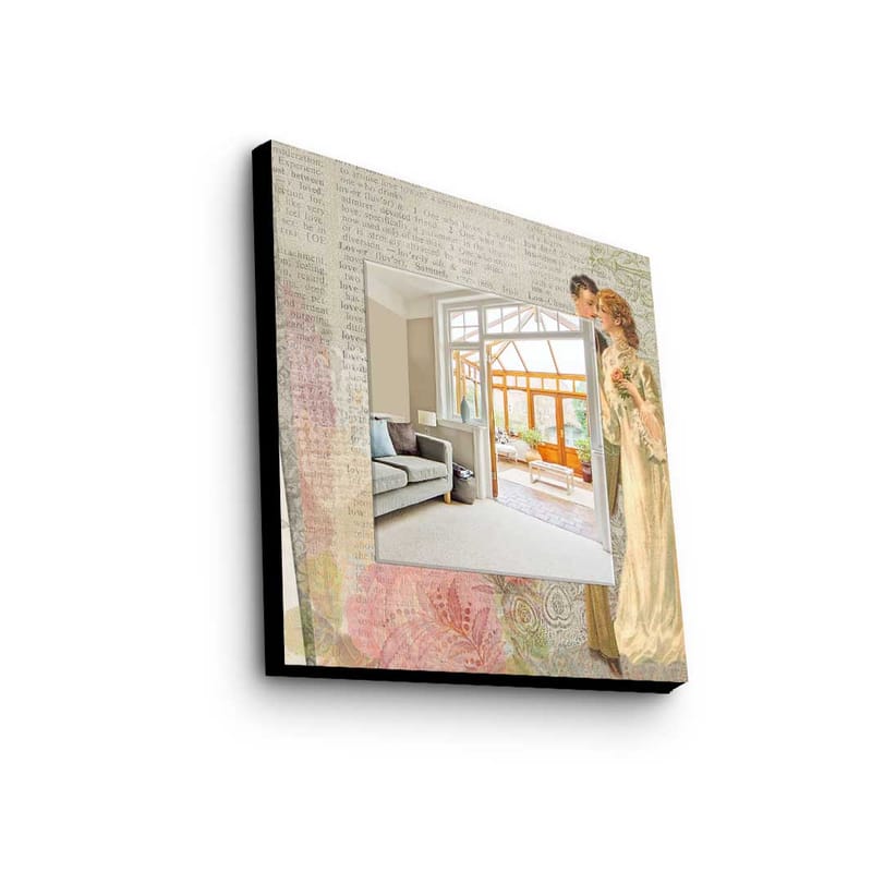 Dekorspegel 50x50 cm - Flerfärgad - Inredning - Speglar - Väggspegel