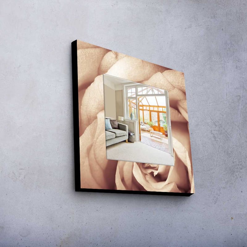 Dekorspegel 50x50 cm - Flerfärgad - Inredning - Speglar - Väggspegel