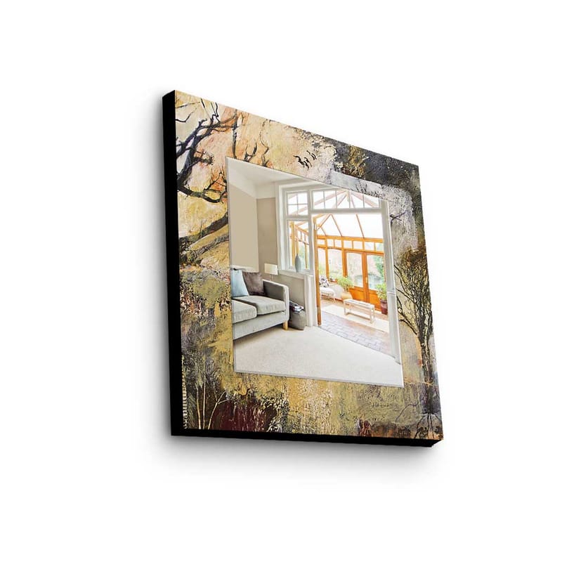 Dekorspegel 50x50 cm - Flerfärgad - Inredning - Speglar - Väggspegel