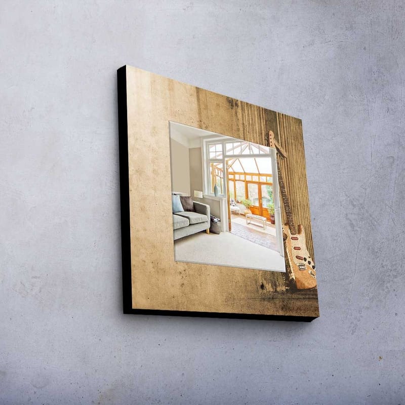 Dekorspegel 50x50 cm - Flerfärgad - Inredning - Speglar - Väggspegel