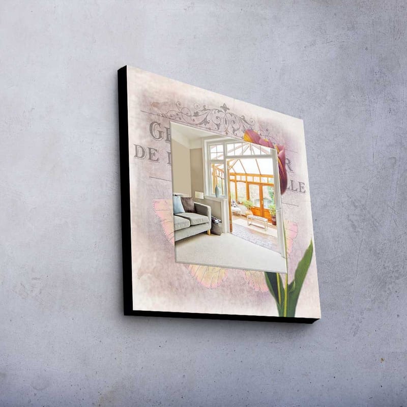 Dekorspegel 50x50 cm - Flerfärgad - Inredning - Speglar - Väggspegel