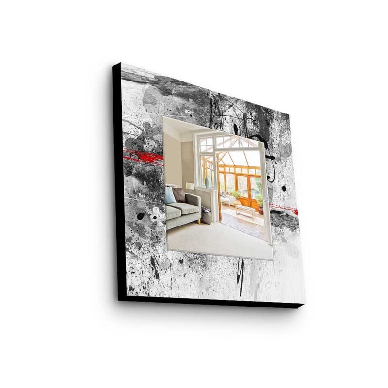 Dekorspegel 50x50 cm, Flerfärgad