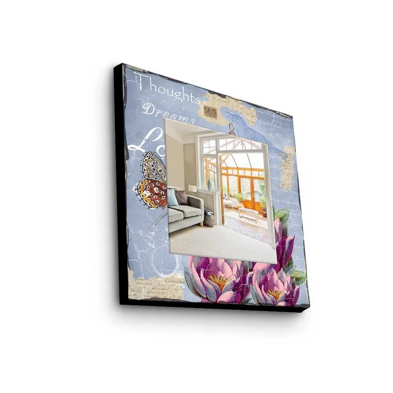 Dekorspegel 50x50 cm, Flerfärgad