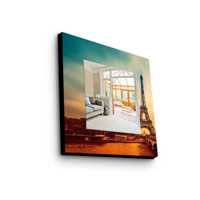 Dekorspegel 50x50 cm, Flerf ärgad