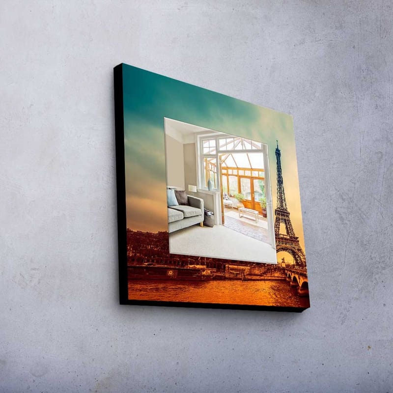 Dekorspegel 50x50 cm - Flerfärgad - Inredning - Speglar - Väggspegel