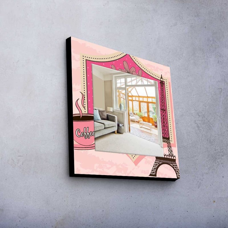 Dekorspegel 50x50 cm - Flerfärgad - Inredning - Speglar - Väggspegel