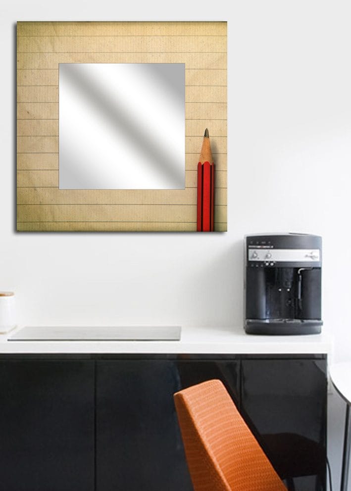 Dekorspegel 50x50 cm, Flerfärgad