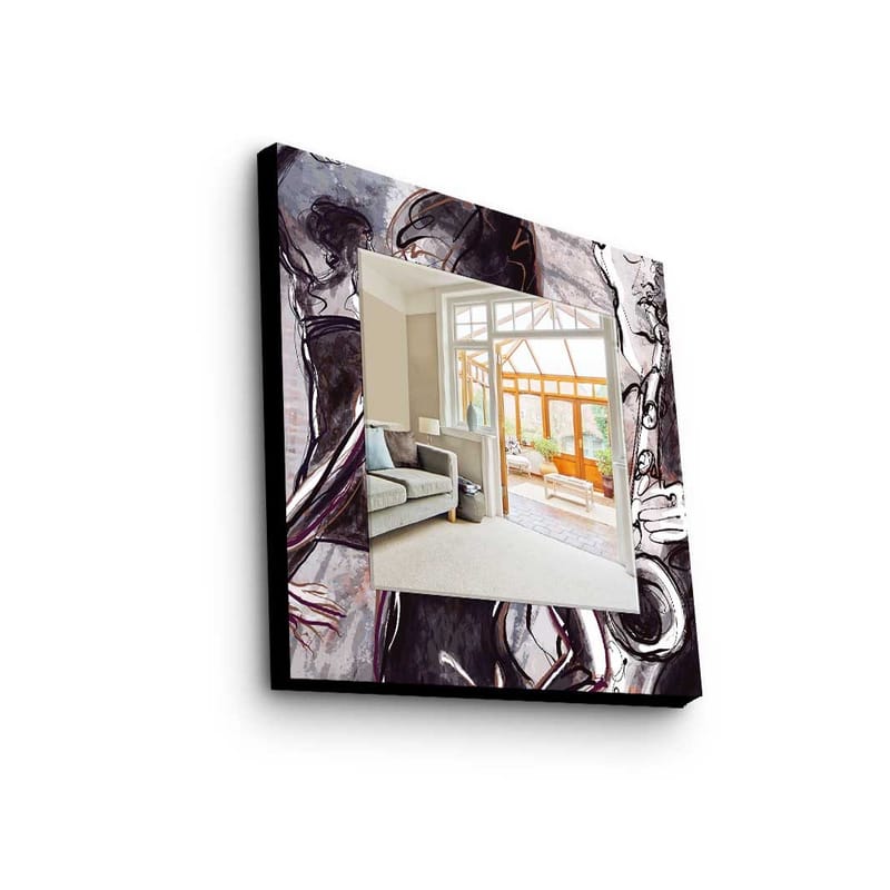 Dekorspegel 50x50 cm, Flerfärgad