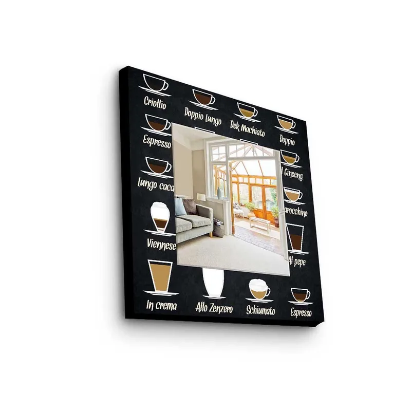 Dekorspegel 50x50 cm, Flerfärgad