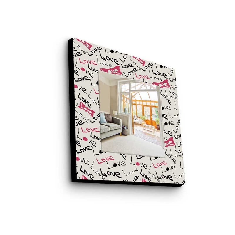 Dekorspegel 50x50 cm, Flerfärgad