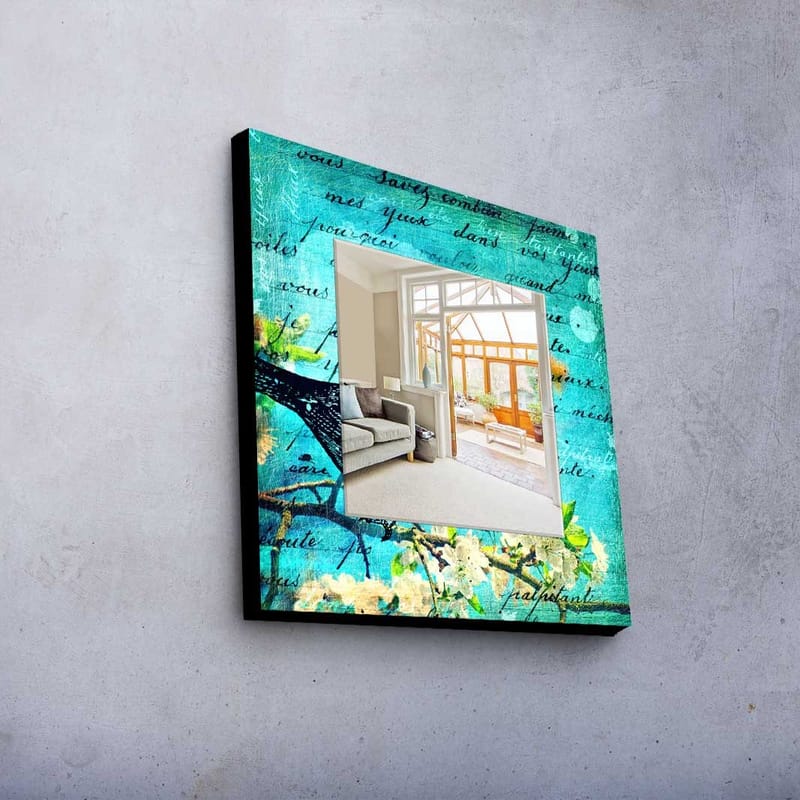 Dekorspegel 50x50 cm - Flerfärgad - Inredning - Speglar - Väggspegel