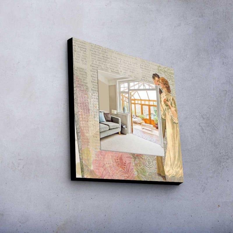 Dekorspegel 50x50 cm - Flerfärgad - Inredning - Speglar - Väggspegel