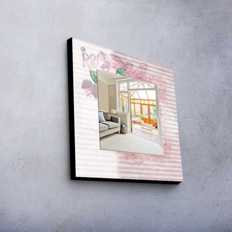 Dekorspegel 50x50 cm - Flerfärgad - Inredning - Speglar - Väggspegel