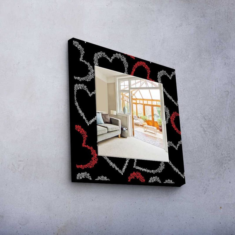 Dekorspegel 50x50 cm - Flerfärgad - Inredning - Speglar - Väggspegel