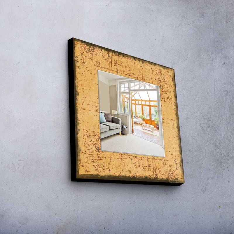 Dekorspegel 50x50 cm - Flerfärgad - Inredning - Speglar - Väggspegel