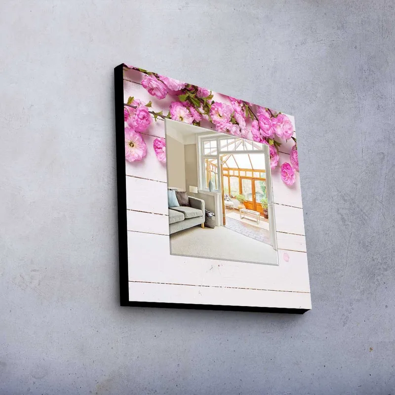 Dekorspegel 50x50 cm - Flerfärgad - Inredning - Speglar - Väggspegel