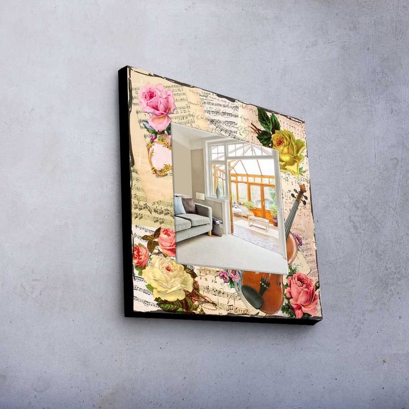 Dekorspegel 50x50 cm - Flerfärgad - Inredning - Speglar - Väggspegel