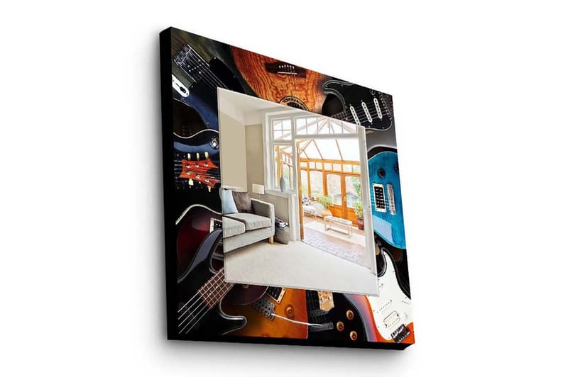 Dekorspegel 50x50 cm, Flerfärgad