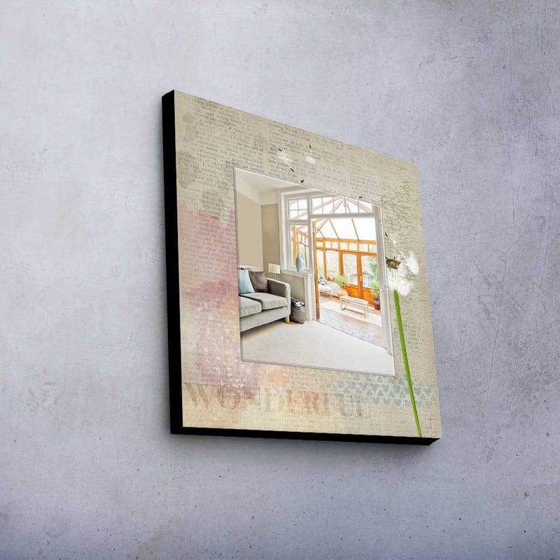 Dekorspegel 50x50 cm - Flerfärgad - Inredning - Speglar - Väggspegel