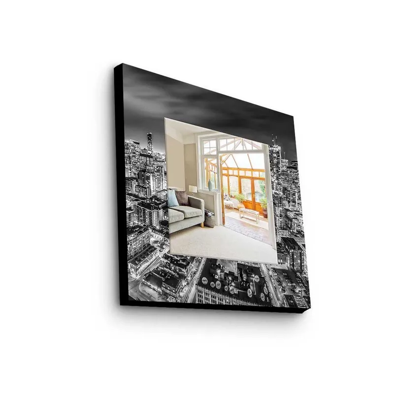 Dekorspegel 50x50 cm, Flerfärgad