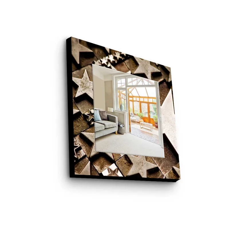 Dekorspegel 50x50 cm - Flerfärgad - Inredning - Speglar - Väggspegel