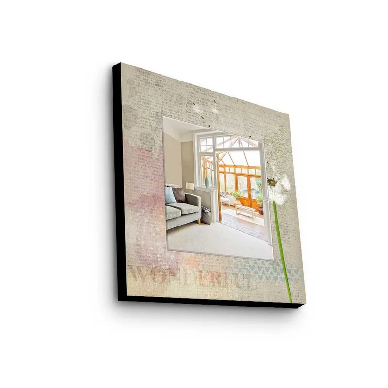 Dekorspegel 50x50 cm - Flerfärgad - Inredning - Speglar - Väggspegel