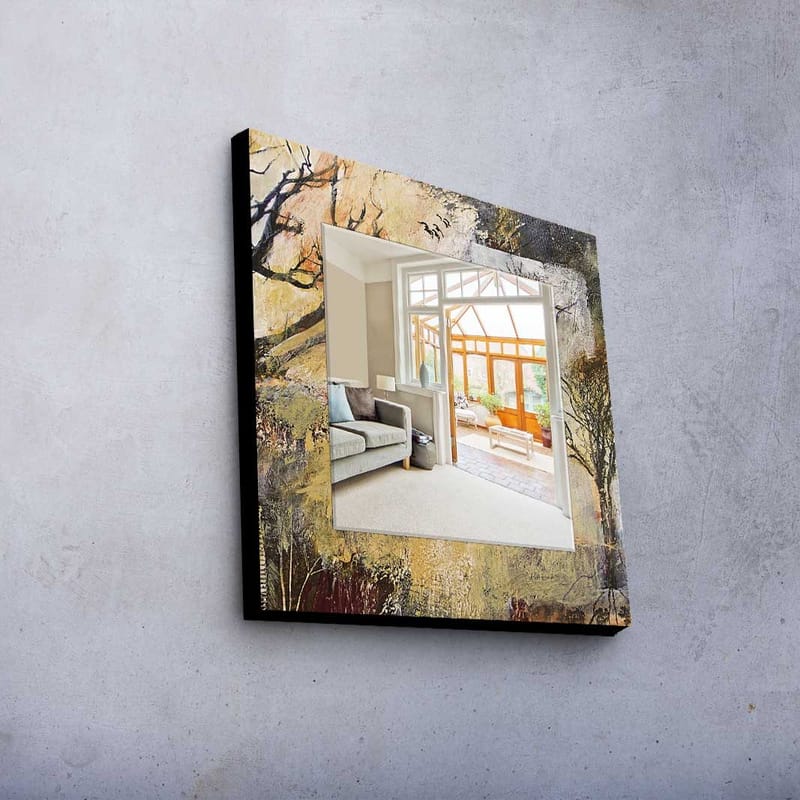 Dekorspegel 50x50 cm - Flerfärgad - Inredning - Speglar - Väggspegel