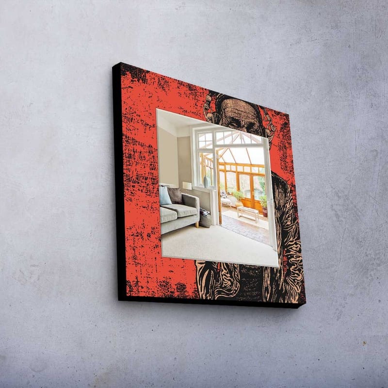 Dekorspegel 50x50 cm - Flerfärgad - Inredning - Speglar - Väggspegel