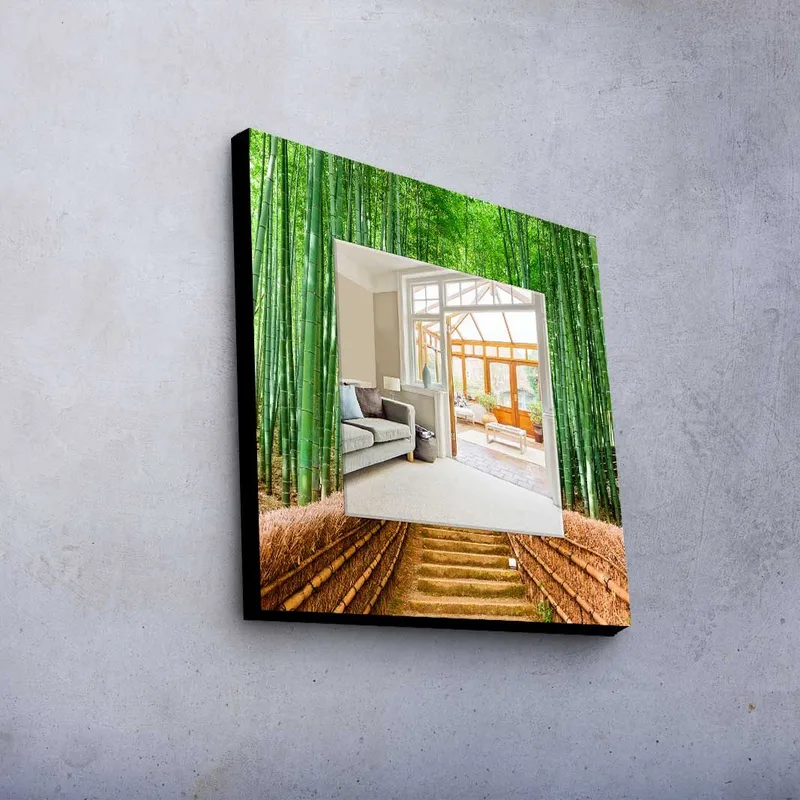 Dekorspegel 50x50 cm - Flerfärgad - Inredning - Speglar - Väggspegel