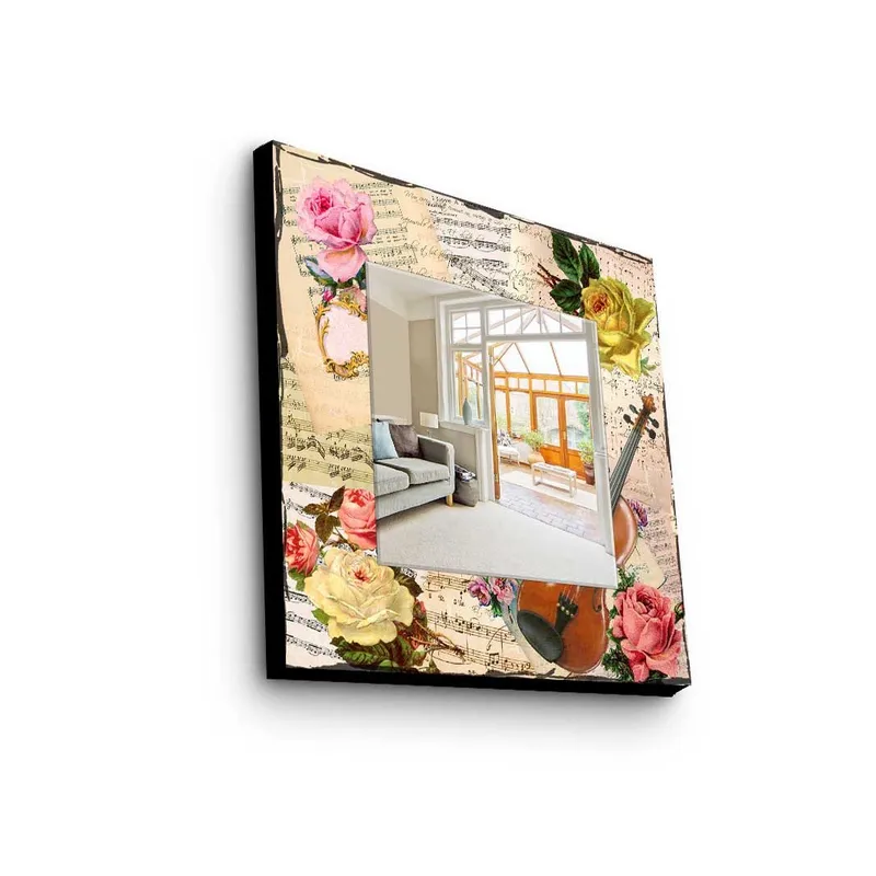 Dekorspegel 50x50 cm, Flerfärgad