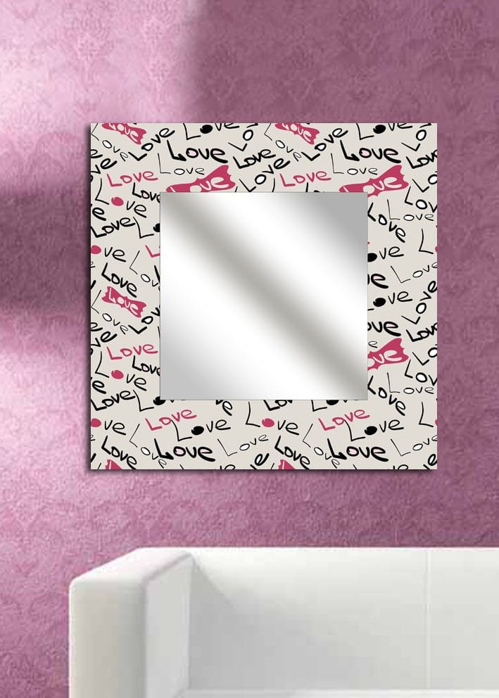 Dekorspegel 50x50 cm, Flerfärgad