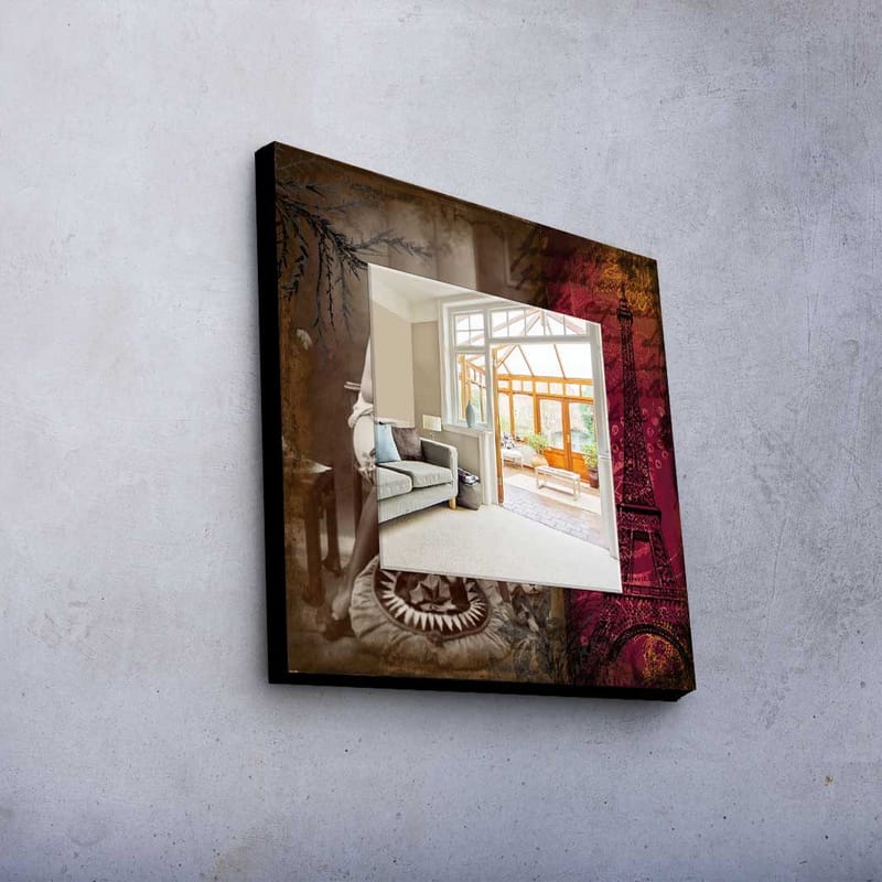 Dekorspegel 50x50 cm - Flerfärgad - Inredning - Speglar - Väggspegel