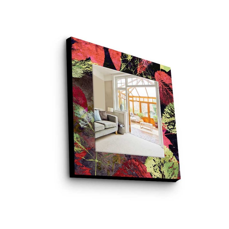 Denisova Dekorspegel 50x50 cm Christmas - Spegelglas/Tyg/Flerfärgad - Inredning - Speglar - Väggspegel