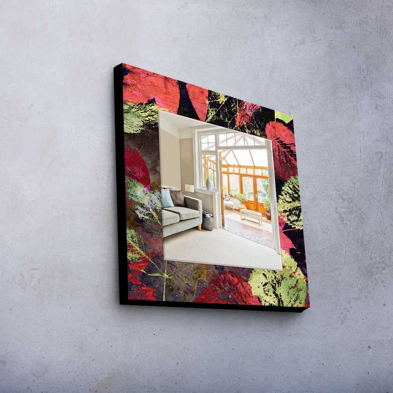 Denisova Dekorspegel 50x50 cm Christmas - Spegelglas/Tyg/Flerfärgad - Inredning - Speglar - Väggspegel