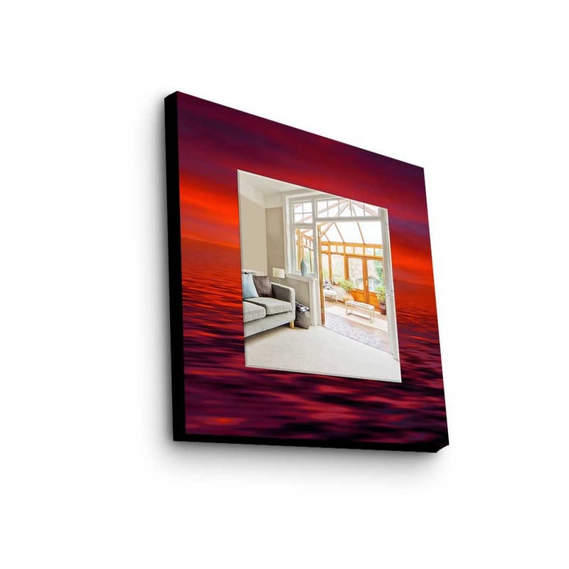 Denisova Dekorspegel 50x50 cm Christmas, Spegelglas/Tyg/Flerfärgad