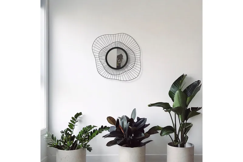 Euro Flora Spegel - Svart - Inredning - Speglar - Väggspegel