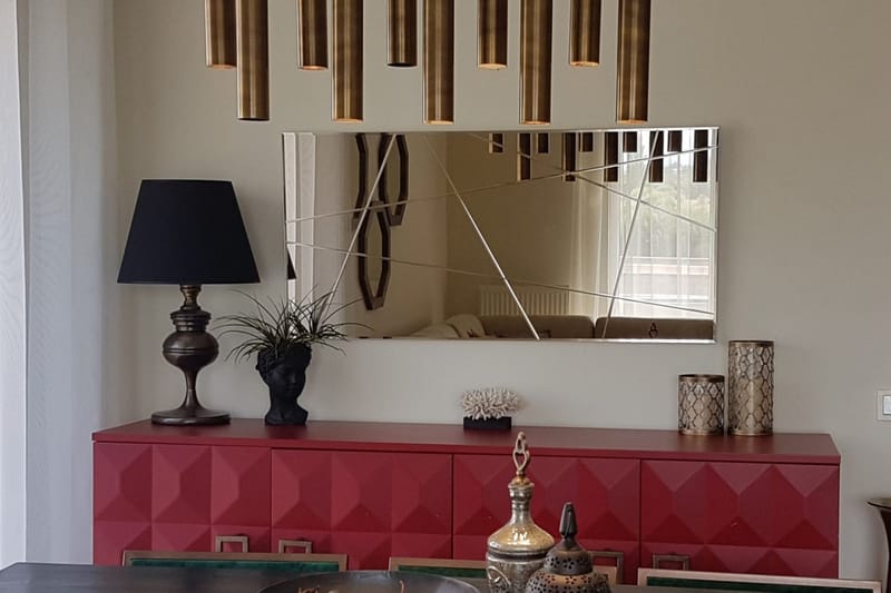 Fellwock Dekorationsspegel 62 cm, Silver