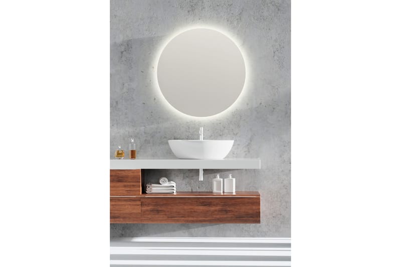 Franzi Spegel med LED-belysning Ø60 cm - Mirrors and more - Inredning - Speglar - Väggspegel