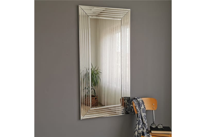 Garciamartinez Dekorationsspegel 130 cm - Silver - Väggspegel - Helkroppsspegel - Hallspegel