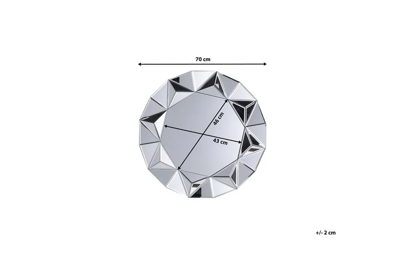 Habay Spegel 70 cm - Silver - Inredning - Speglar - Väggspegel