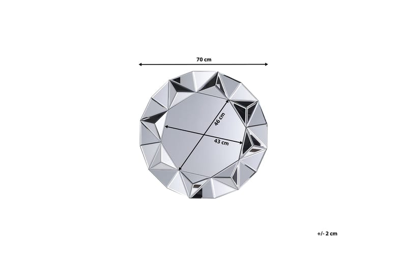Habay Spegel 70 cm - Silver - Inredning - Speglar - Väggspegel