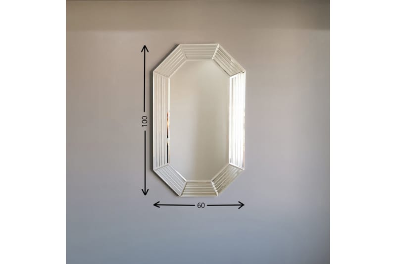 Hacher Dekorationsspegel 60 cm - Silver - Väggspegel - Hallspegel