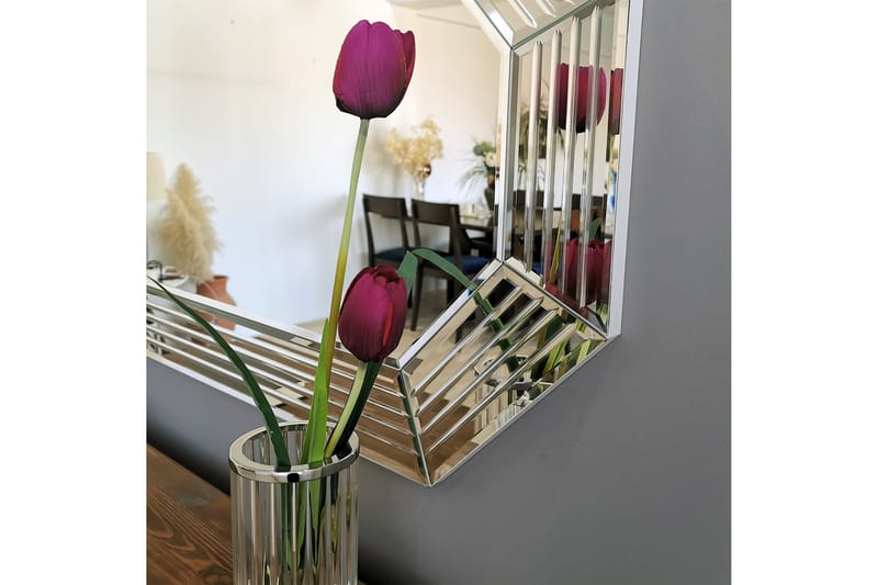 Hacher Dekorationsspegel 60 cm - Silver - Inredning - Speglar - Väggspegel