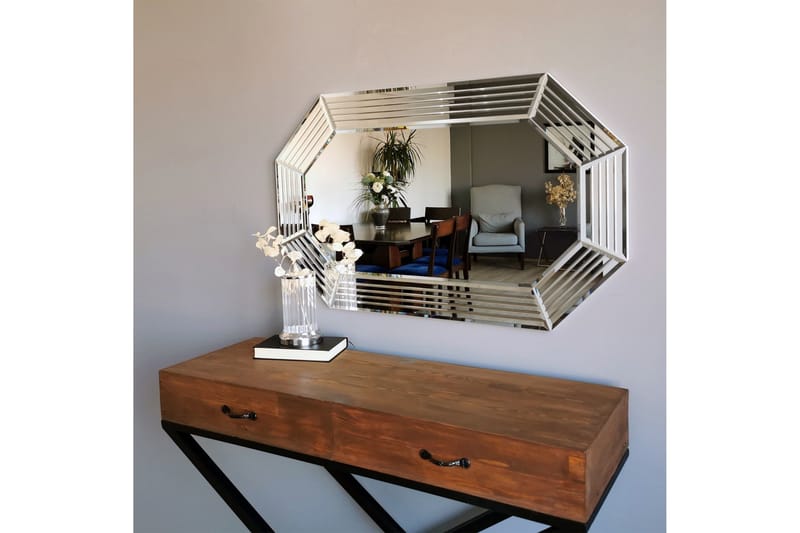 Hacher Dekorationsspegel 60 cm - Silver - Inredning - Speglar - Väggspegel